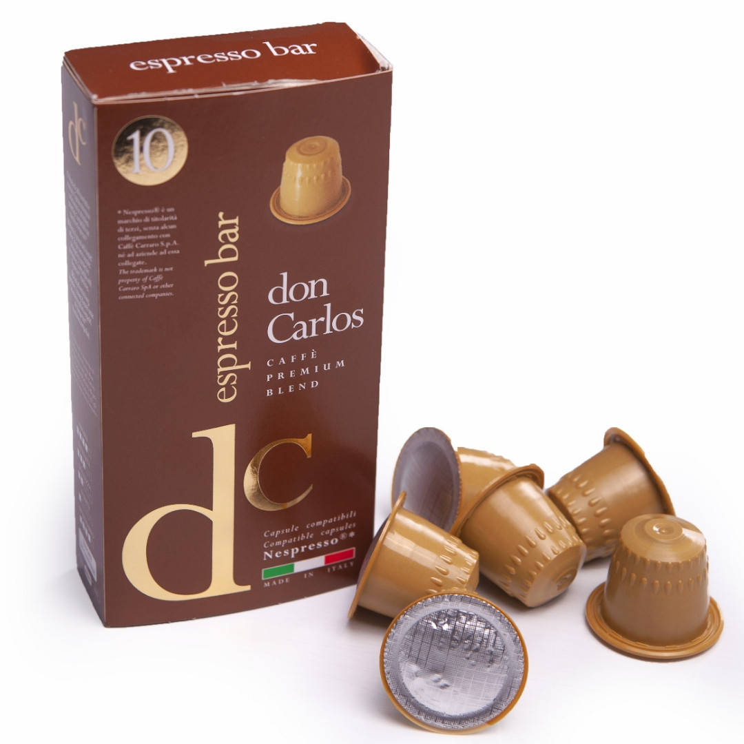 

Кофе в капсулах Nespresso Espresso Bar Don Carlos 10 капсул. Carraro Caffe S.p.A.Italia