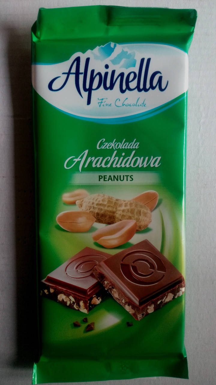 

Alpinella молочный шоколад с арахисом 90 гр Польша