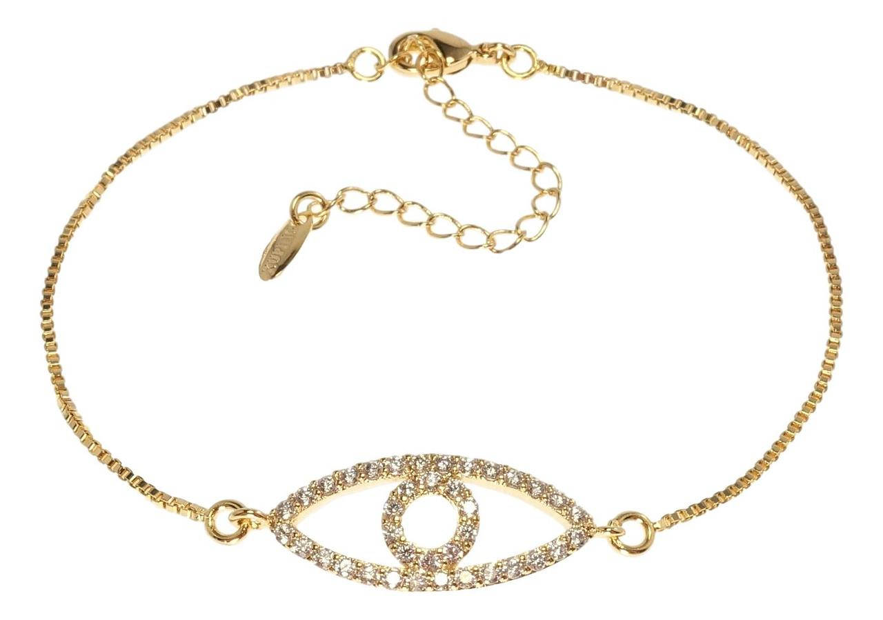 

Браслет Xuping Позолота 18K "Всевидящее око" длина с доп.цепочкой 18-23см х 1-10мм