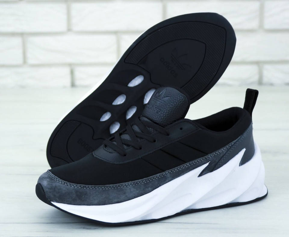 

Кроссовки мужские Adidas Shark "Черно-белые" адидас шарк р. 41-44, Розовый