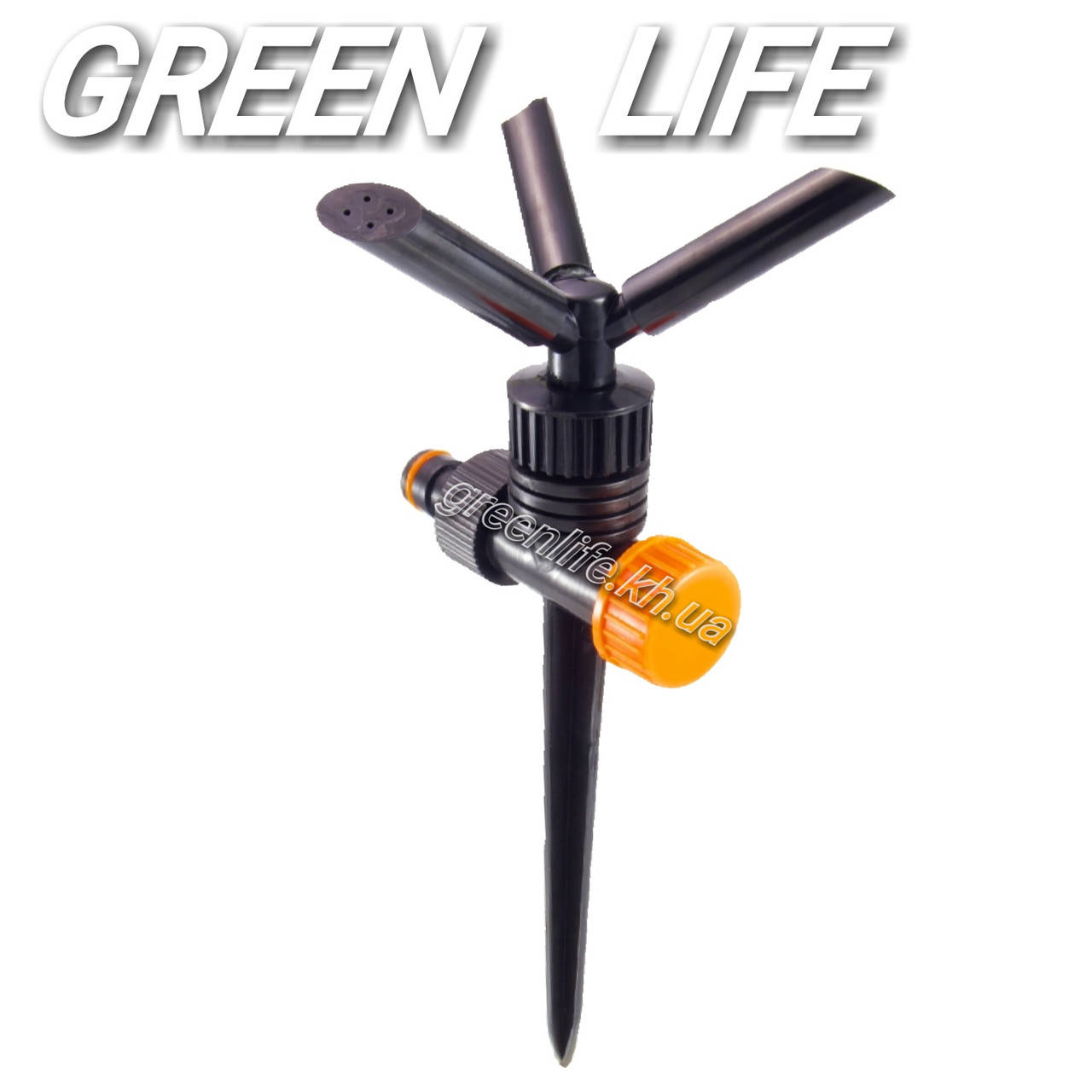 

Дождеватель 3-ходовой с колышком под коннектор