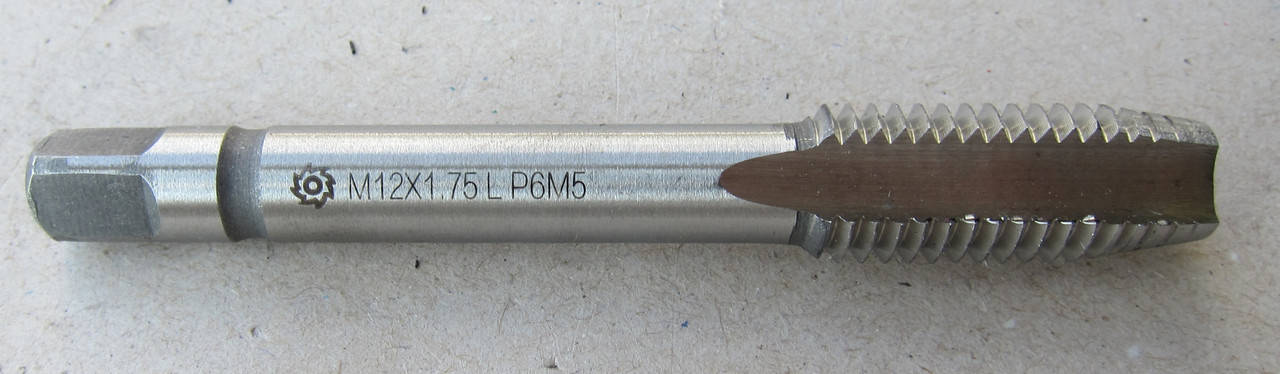 

Метчик машинно-ручной Левый М12 х 1,75 LH P6M5