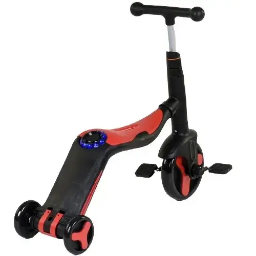 

Самокат-велобег scooter 3в1 с педалями красный без упаковки (Без Музыки) M11-293879 BF