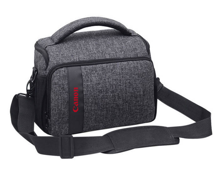 

Сумка для фотоаппарата Canon EOS Кенон противоударная с дождевиком ( код: IBF057SB ), Серый