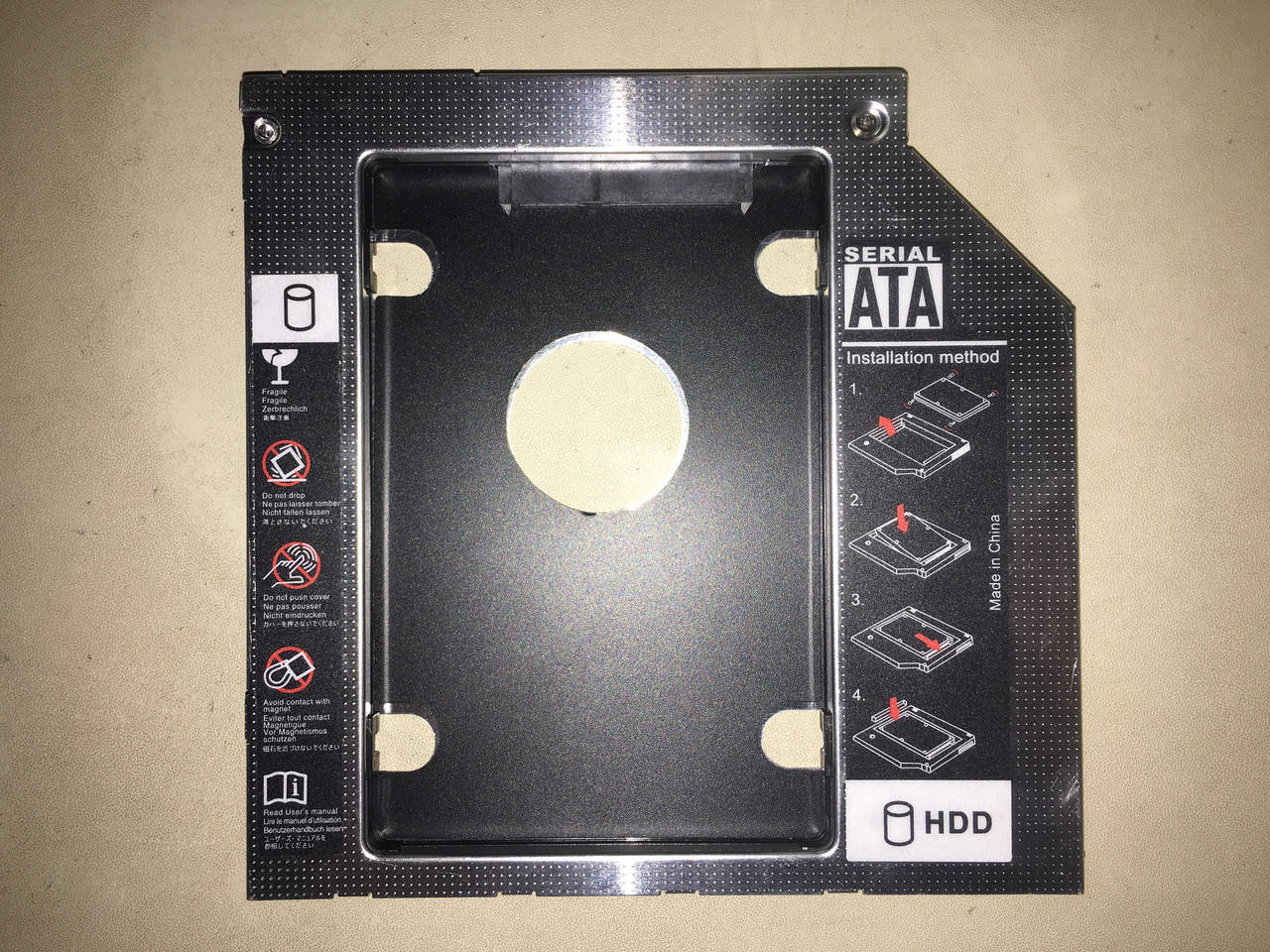 

Aдаптер optibay caddy 9,5mm DVD to Sata перехідник
