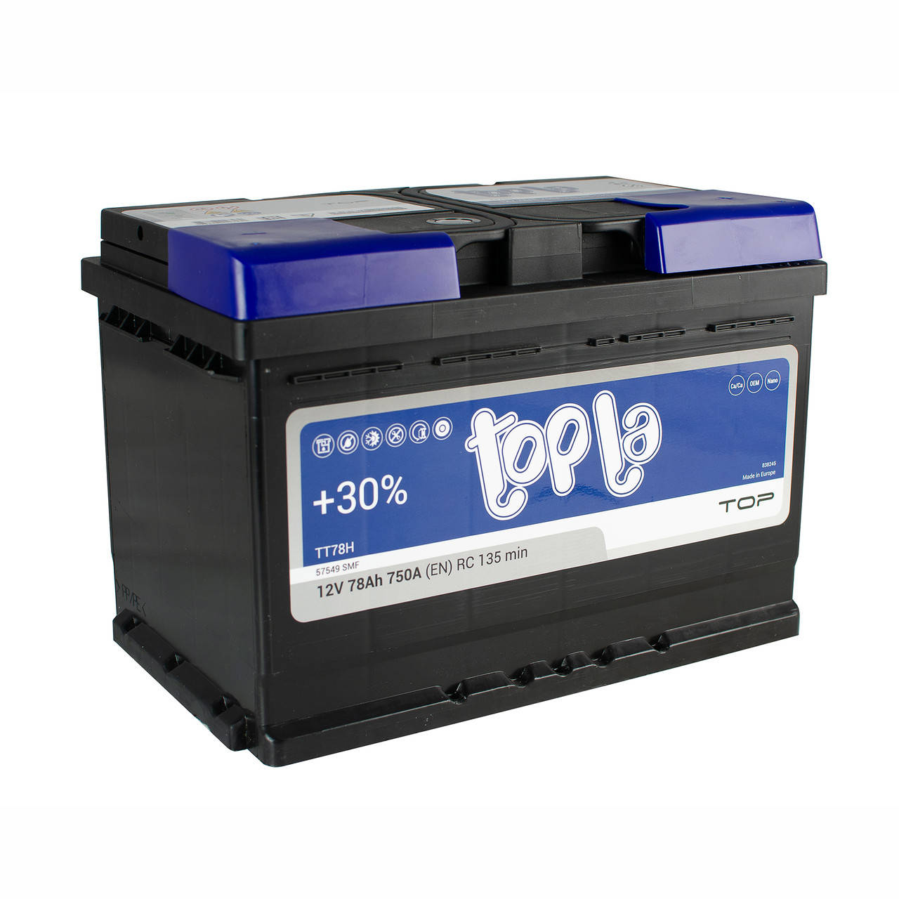 

Аккумулятор автомобильный Topla Top 6CT-78 АзE (118678)