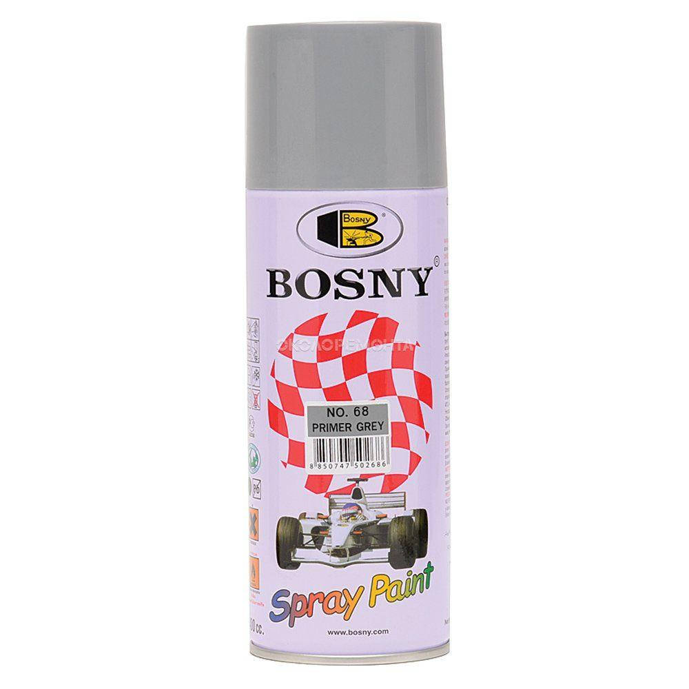 

Акриловая спрей-грунт серый Bosny 68, 400мл
