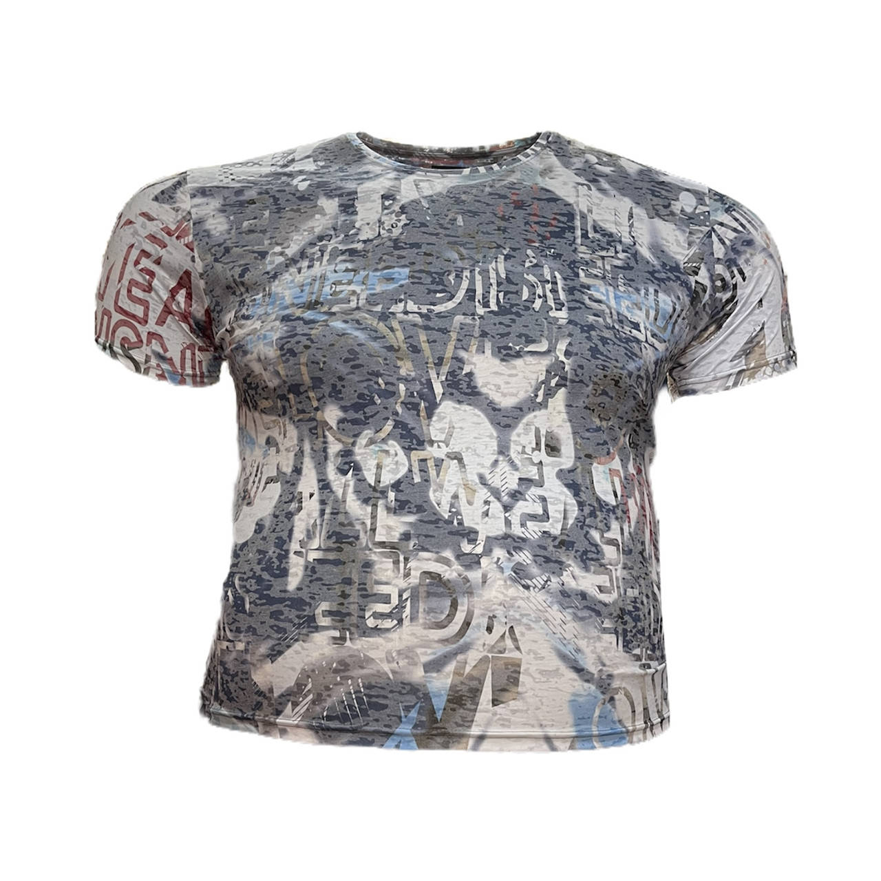 

Мужская батальная футболка на резинке Jean Piere 12123 6XL 7XL 8XL серая большие размеры Турция