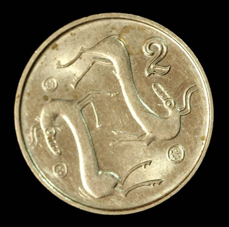 

Монета Кипра 2 цента 1983-98 гг.
