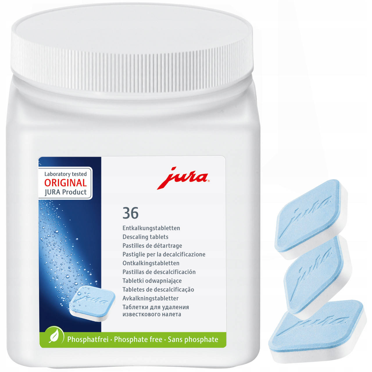 

Таблетки Jura для удаления накипи 36шт (Средство от накипи для кофемашин Jura)