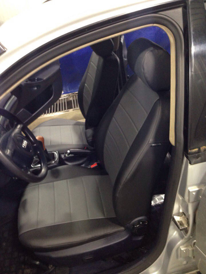 

Чехлы на сиденья Шкода Фабия (Skoda Fabia) (универсальные, кожзам, с отдельным подголовником)