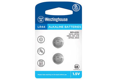 

Батарейка G13/ 357/ LR44 Alkaline 2шт Westinghouse