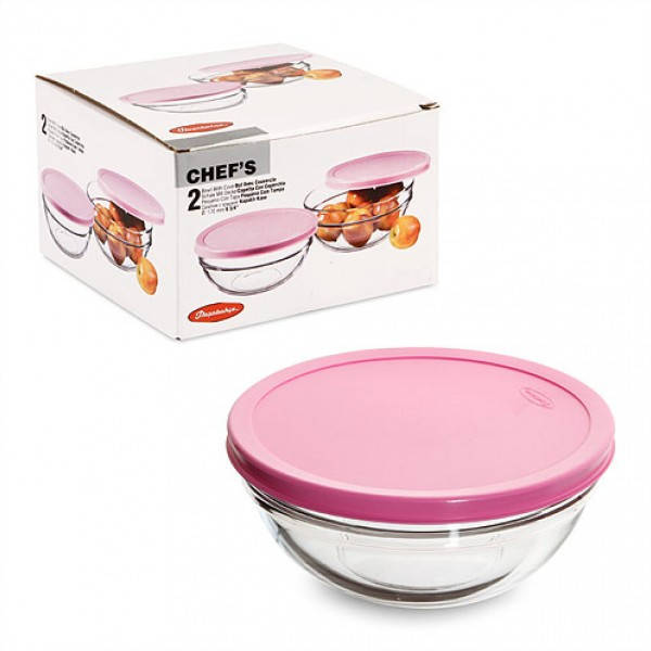 

Набор салатников 2*170мм с крышкой Chef"s, Розовый