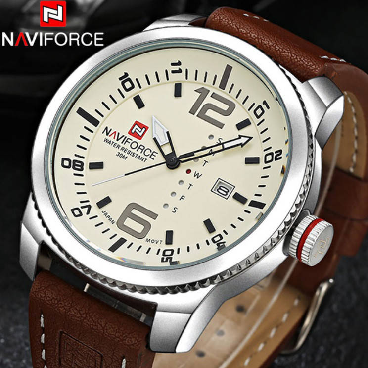 

Военные противоударные мужские часы Naviforce Target (№9063) Для настоящих мужчин