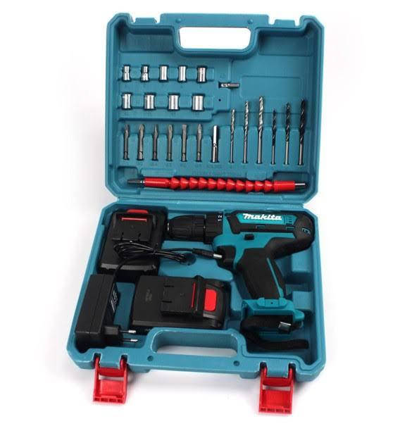 

Шуруповерт- дрель Makita 550 DWE (24V, 5.0AH) с набором инструментов