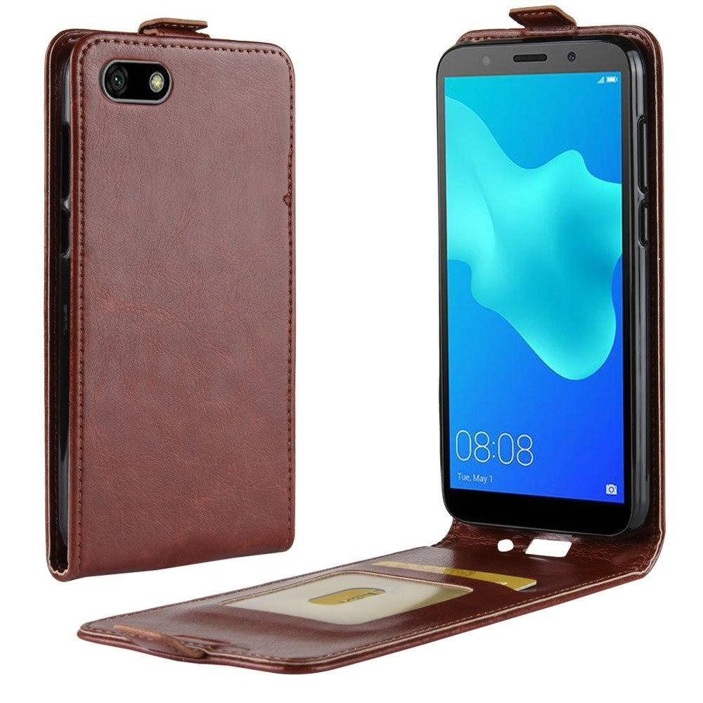 

Чехол IETP для Huawei Y5 2018 / Y5 Prime 2018 флип вертикальный кожа PU коричневый