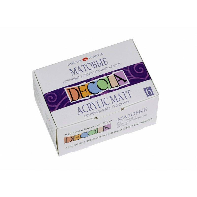 

Набор акриловых красок DECOLA, матовый, 6 цв., 20 мл (352264)
