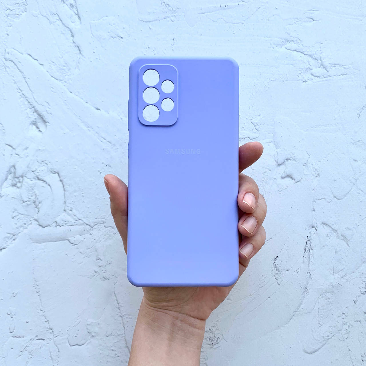 

Чехол на Samsung Galaxy A52 Silicone Case фиалковый силиконовый / для Самсунг Гелекси А52