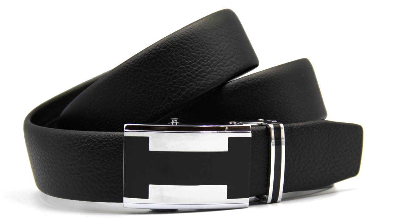 

Универсальный ремень мужской кожаный, Черный