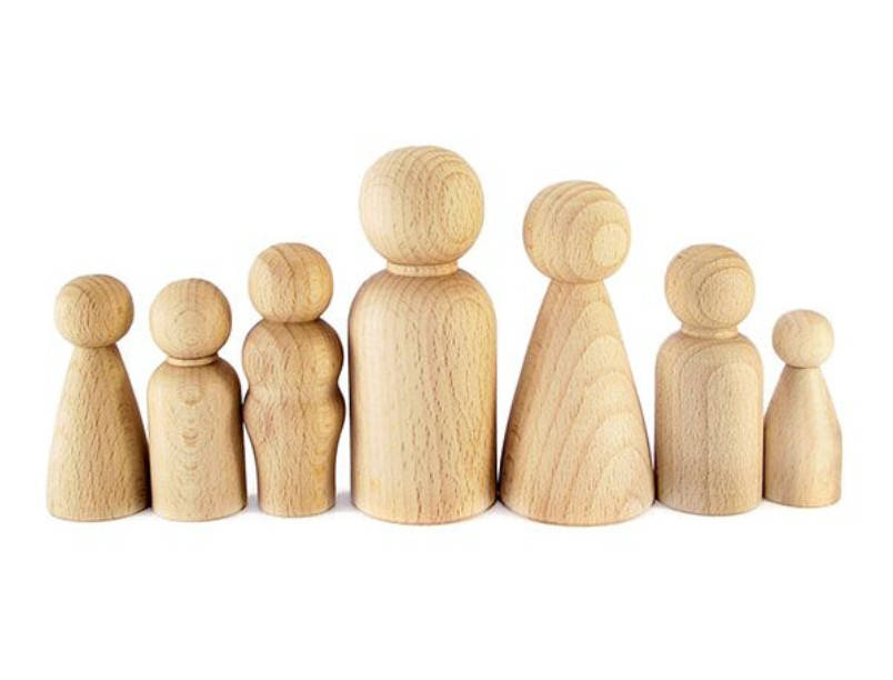 

Набор кукол "Семейка" 7 шт Дерево заготовка для декора