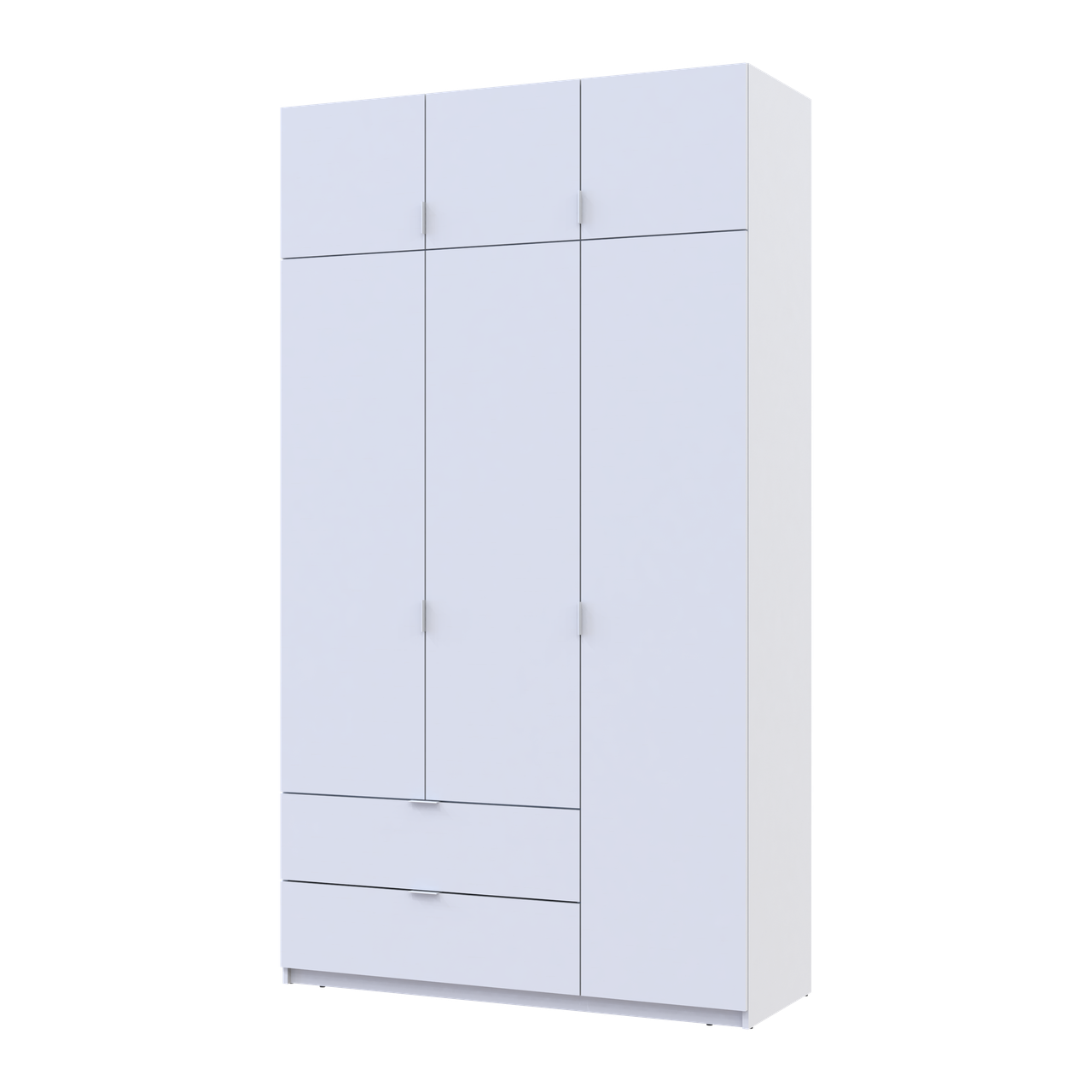 Розпашна Шафа для одягу Doros Лукас Білий 3ДСП 135х50х240 (80737800) 3