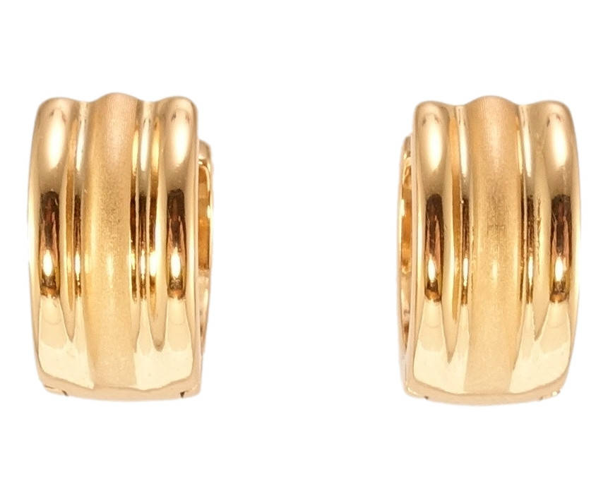 

Серьги Xuping Позолота 18K колечки "Строгие линии с напылением"