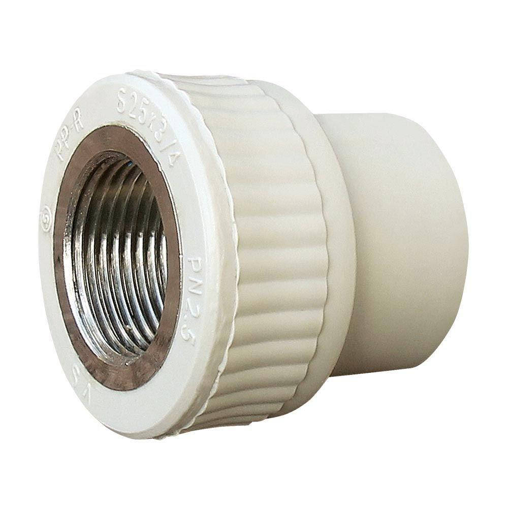 

Муфта внутренняя резьба Vsplast PPR 25*3/4" ** 1004, Серый