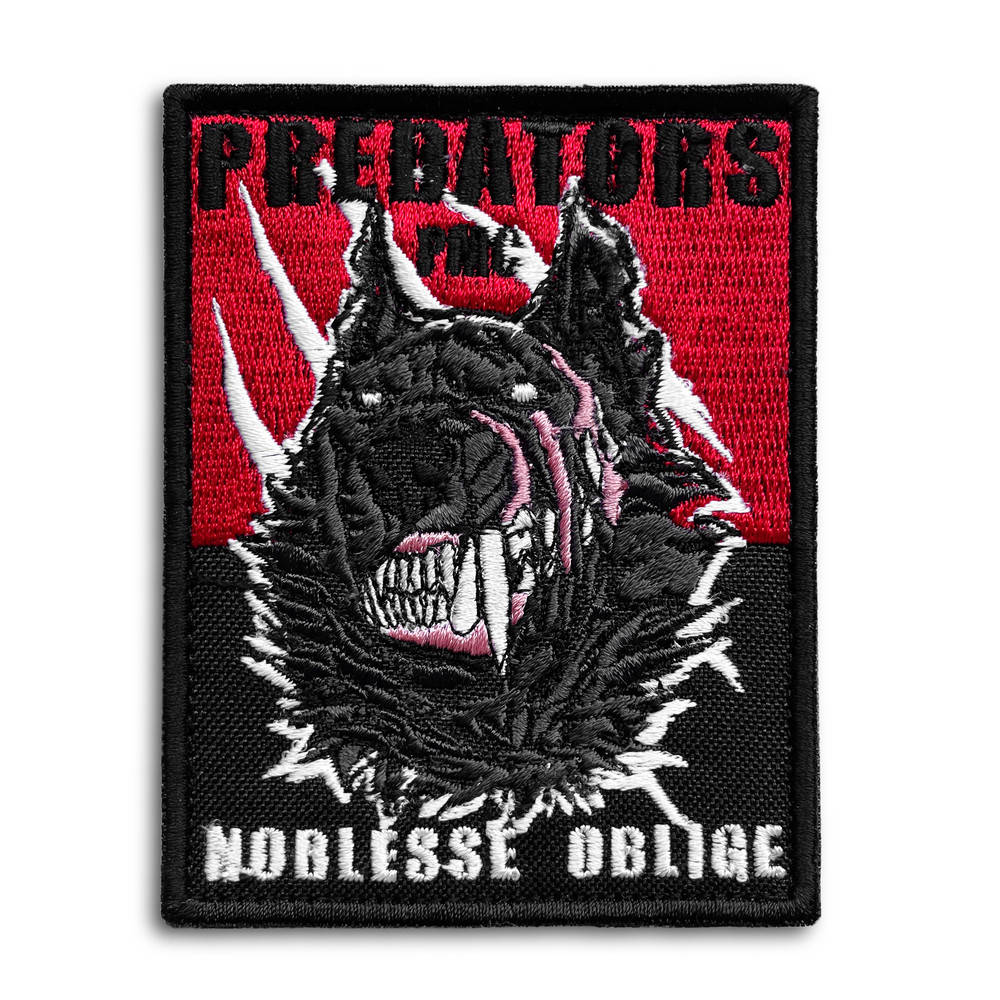 

Шеврон на липучке Волк 7х9 см