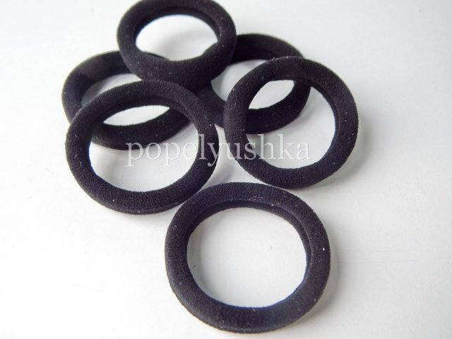 

Резинки тонкие 3,5см черные (10шт), Черный