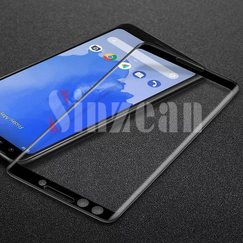 

Защитное стекло полный клей для Google Pixel 3, Черный