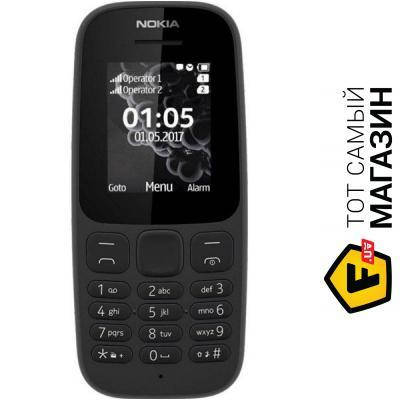 

Телефон Nokia 105 Dual Sim 2019 Black, Черный