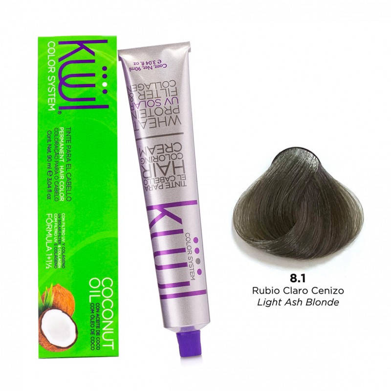 

Крем-краска для волос Kuul Color System №8/1 Light Ash Blonde 90 мл (15270Gu)