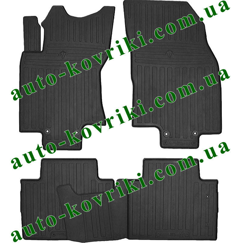 

Резиновые коврики в салон Nissan Rogue (T32) 2013-2020 (Stingray), Черный