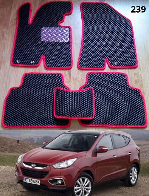 

Коврики ЕВА в салон Hyundai Tucson (ix-35) '10-15, Черный