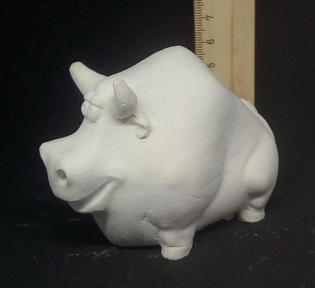 

Гипсовая фигурка для раскрашивания статуэтка. Бык добряк