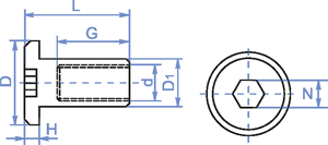 

Гайка Эриксона М6х12 мм Белая