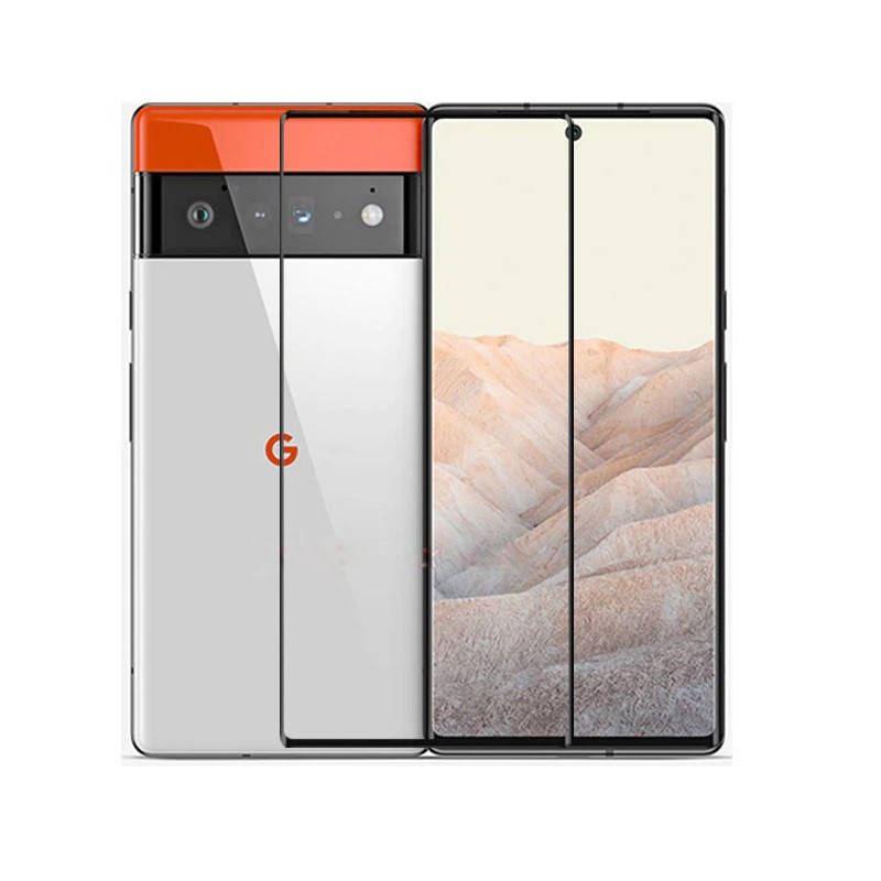 

Защитное стекло 5D полный клей для Google Pixel Пиксель 6, Черный