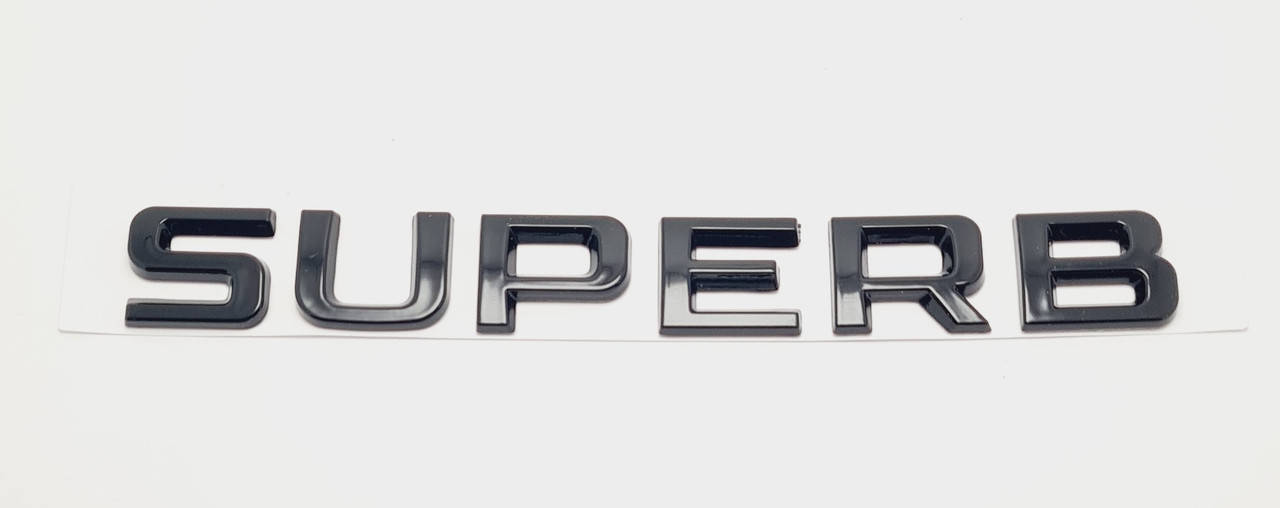 

Эмблема надпись багажника Skoda Superb New чёрная