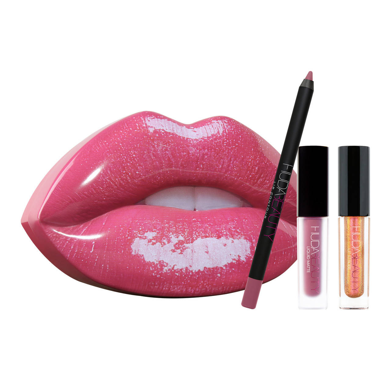 

Набор жидких помад HUDA BEAUTY Contour and Strobe Lip Set - TROPHY WIFE & SHAMELESS