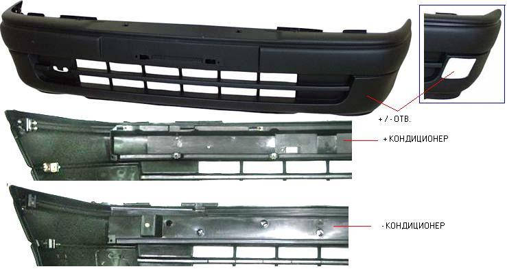 

Передний бампер Opel Astra F '91-98 (FPS) 1400119 FP 5050 900