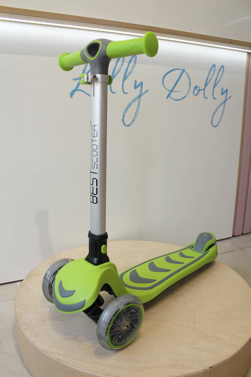 

Самокат трехколесный Best Scooter Maxi Макси складной, Зеленый