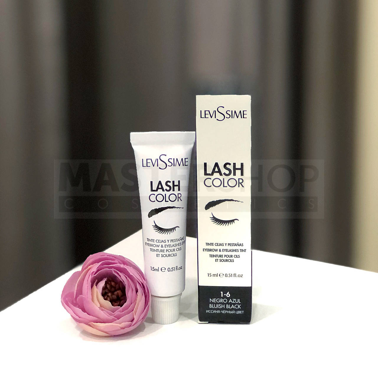 

Краска для бровей и ресниц LeviSsime 1-6 bluish black (иссиня-черный)