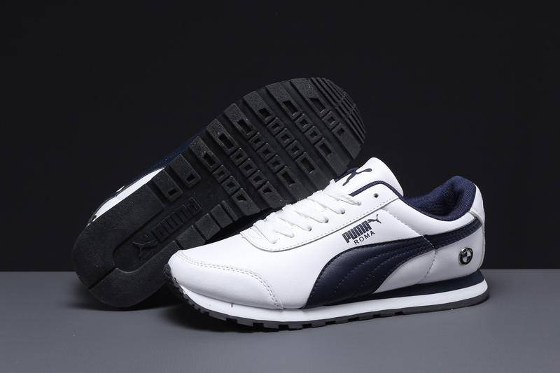 

Мужские кроссовки Puma Roma Кожа Размеры 45-28.9 см, Белый