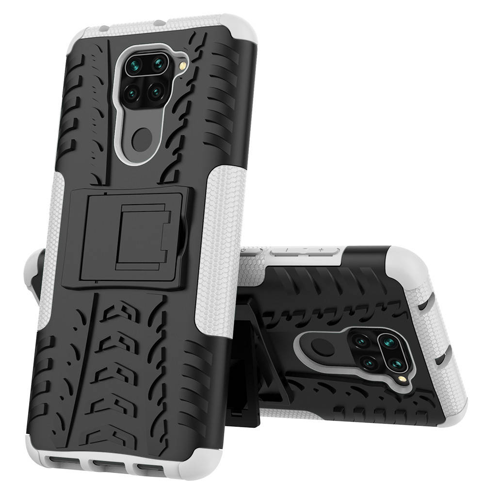 

PC + TPU чехол Armor для Xiaomi Redmi Note 9 (8 цветов) белый