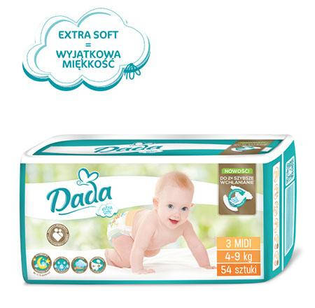 

Подгузники Dada Extra Soft 3 (54 шт) от 4 до 9 кг