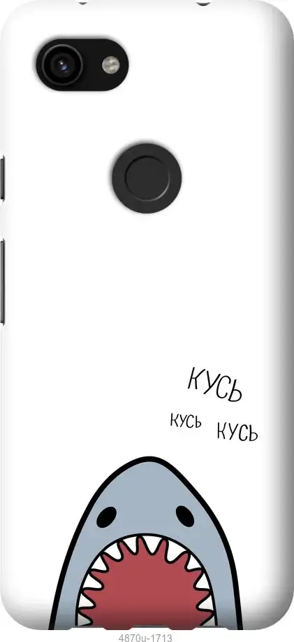 

Чехол на Google Pixel 3a XL Акула "4870u-1713-4966", Белый