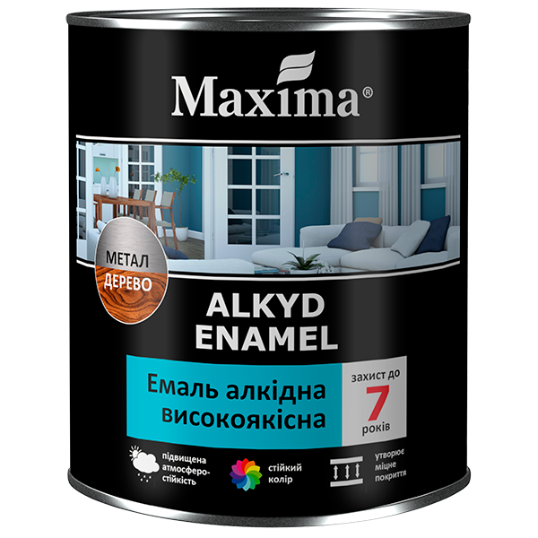 

Эмали алкидные TM "Maxima" ярко-голубая - 2,3 кг.