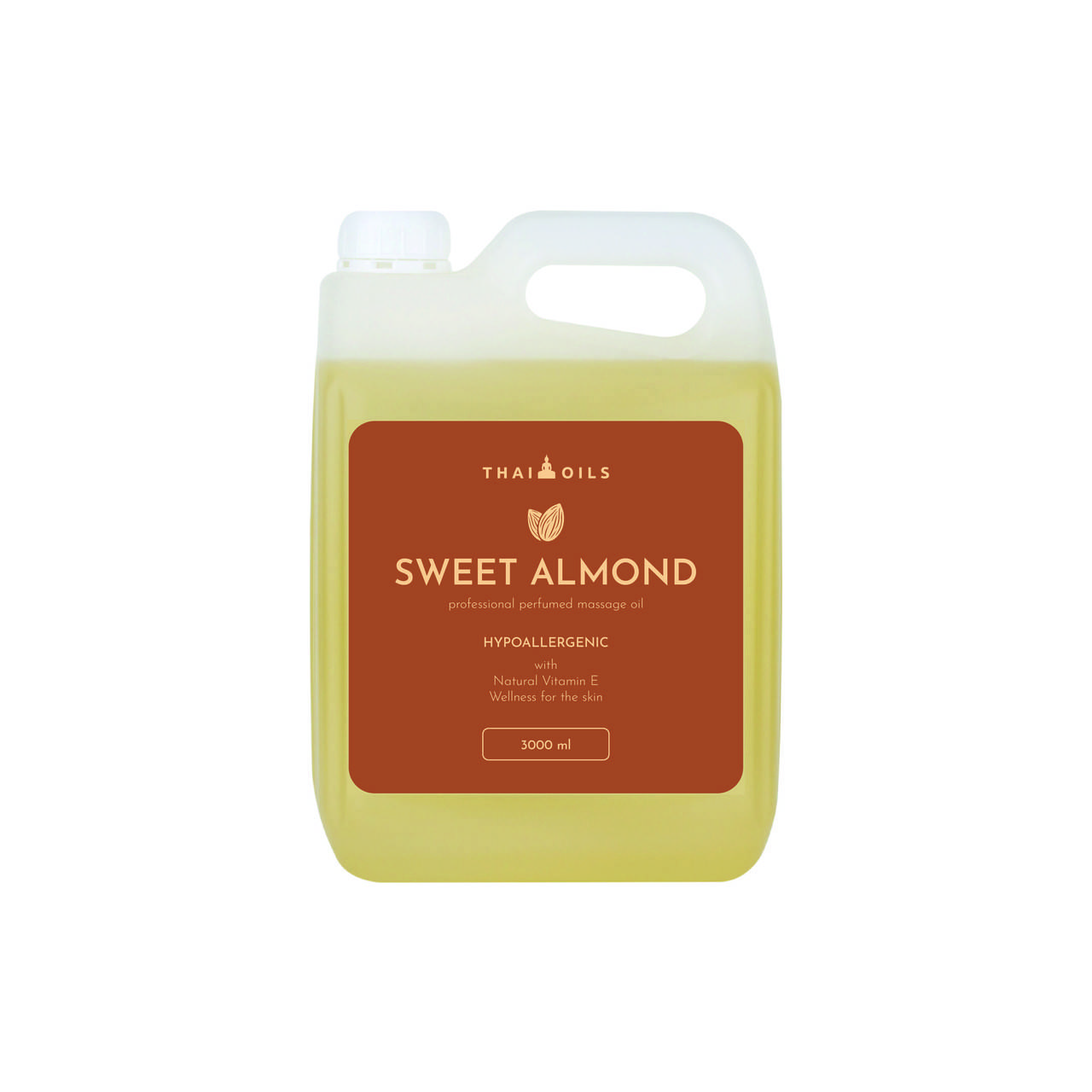 

Профессиональное массажное масло Thai Oils «Sweet almond» Сладкий миндаль 3000 ml