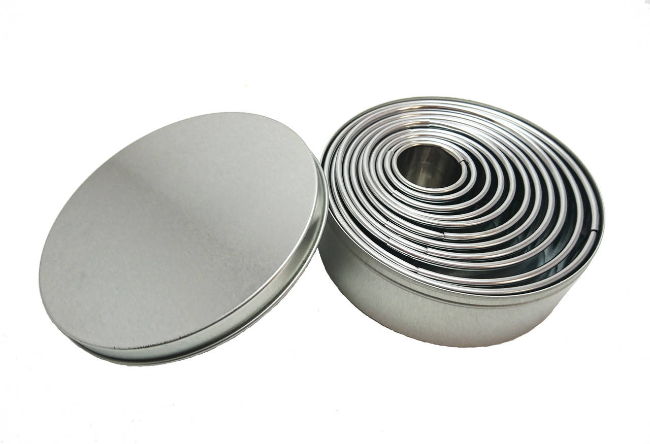 

Кольца для салата, вырубка для теста, набор 11 шт нержавейка