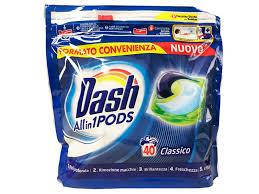

Капсулы для стирки универсальные Dash Pods 3 в 1 Classico 40шт.